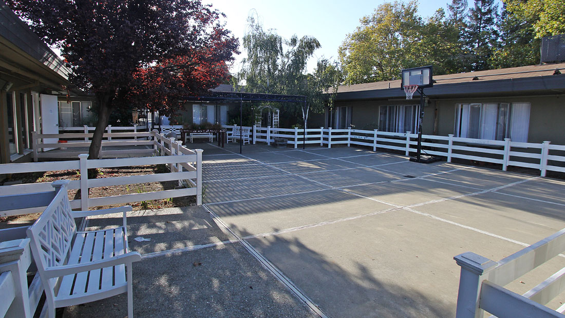 outdoor courtyard